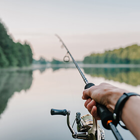 Person fishing